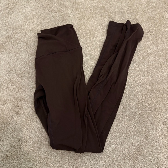 Buffbunny Candid Cross Waist Brown Leggings - Picture 5 of 6